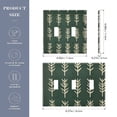 thumbnail image 2 of Yayeee Toggle Light Switch Wall Plate 2-Gang 4.56"x4.48" Decorative Outlet Cover, Dark Green Leaves, 2 of 7
