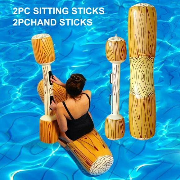 Leutsin Toys Games Kids,Christmas Decorations,Baby Toys Clearance,Novelty Gag Toys for Girls Boys,Christmas Gifts for Kids,Summer Outdoor Beach Pool Inflatable Double Beat Swim Log Stick Set