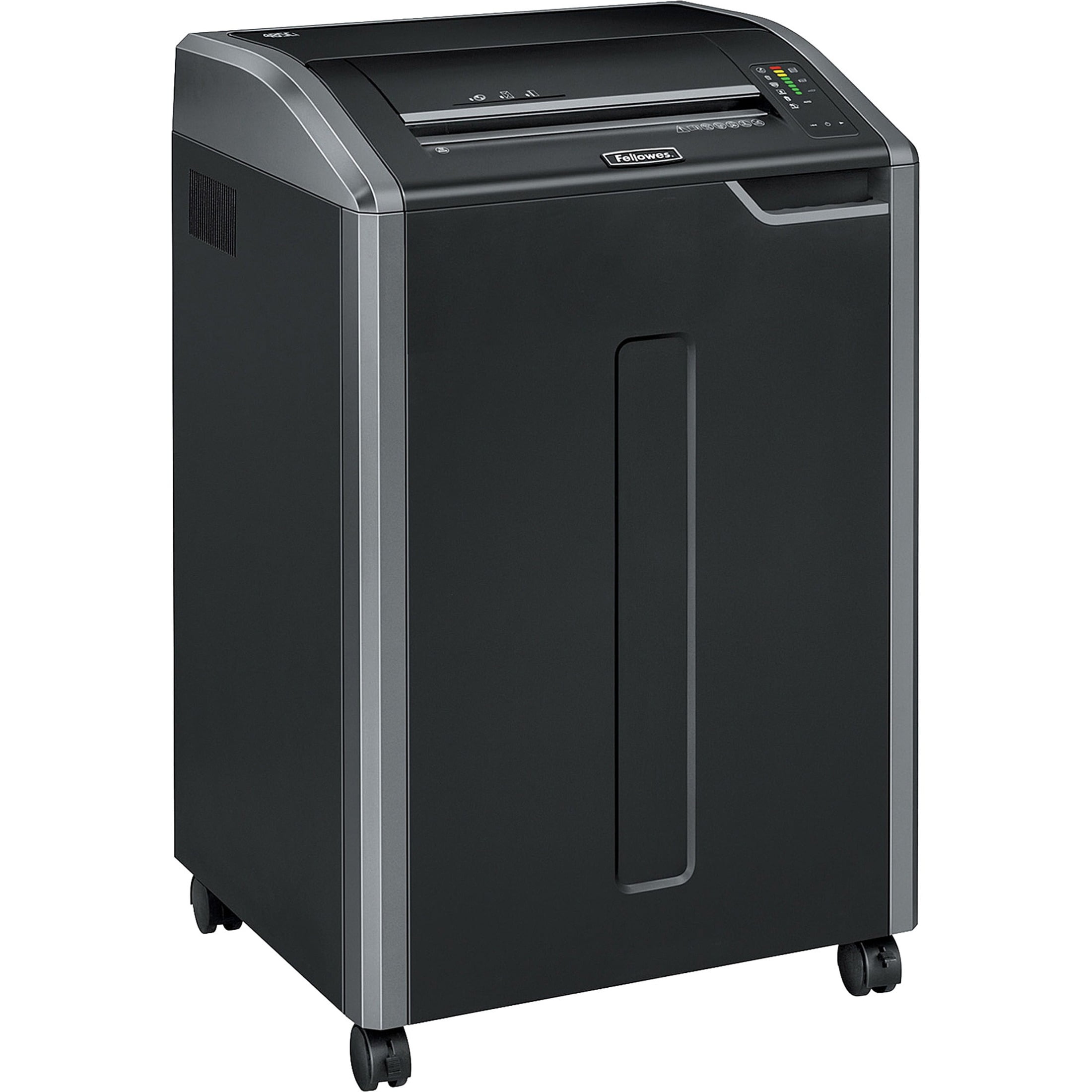 Fellowes, FEL38485, Powershred® 485Ci 100% Jam Proof Cross-Cut Shredder, 1 Each, Black,Dark Silver