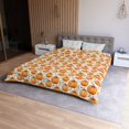 thumbnail image 3 of Calabazas Funda Nórdica, Otoño Naranja Ropa de Cama Queen King Full Twin XL, 3 of 7