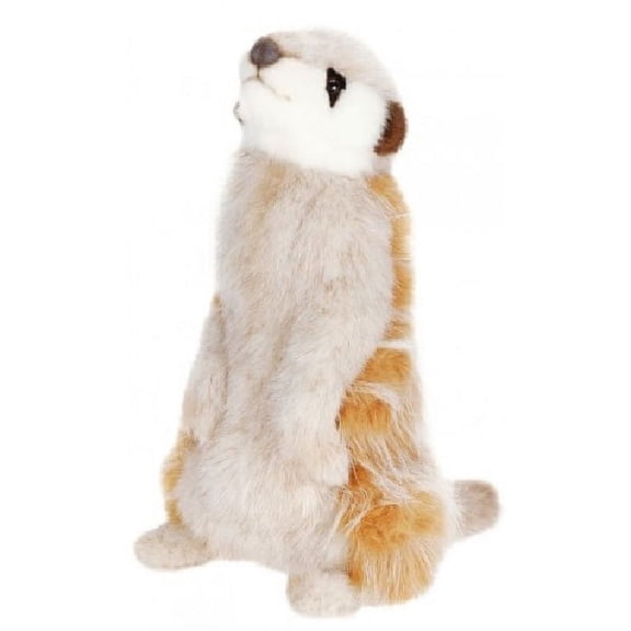Set of 4 Handcrafted Plush Standing Meerkat Stuffed Animals 11.5"
