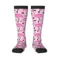 thumbnail image 1 of Gaeub Chaussettes Design Flamants Roses Cool Chaussettes Hautes Extensibles pour Hommes Femmes Adolescents, Chaussettes de Softball Soccer pour Randonnée, Sport, 1 of 6