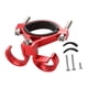 thumbnail image 2 of Gancho para accesorios de motocicleta, gancho para accesorios eléctricos, piezas de repuesto simples, soporte de gancho doble Rojo, 2 of 9