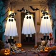 thumbnail image 4 of Fantasmas Colgantes de Halloween, Decoraciones de Halloween para Exteriores con Sombrero de para Patio, Jardín., 4 of 5