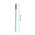 thumbnail image 2 of Unique Bargains 50 Pcs Disposable Eyelash Brush for Bathroom Black Light Blue Plastic Nylon, 2 of 5