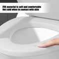 thumbnail image 6 of Aiteng Soft Silicone V-Shaped Toilet Seat Cover with Comfort Foam Cushioning fits Most Fixtures, with Secure Hinges Easy Clean and Installation, White, 6 of 6