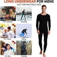 thumbnail image 5 of Calzoncillos largos sin costuras de felpa para hombre Adepaton BST3001542-4, 5 of 5