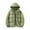 Army Green, variant on MELDVDIB Mens Quilted Puffer Coat Zip-Up Fake Two-Piece Hooded Jacket Winter Long Sleeve Thickened Outwear Tops with Pockets
