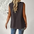 thumbnail image 5 of 2025 Women's Summer Sleeveless Vest Tops Lightweight Fully-Lined Fashion Casual Work Office Blazers with Pockets, 5 of 6
