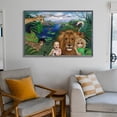 thumbnail image 6 of HAPPY KINGDOM by Margaret Keane Poster Poster Decorative Painting Canvas Wall Art Living Room Posters Bedroom Painting 16x24inch(40x60cm), 6 of 6