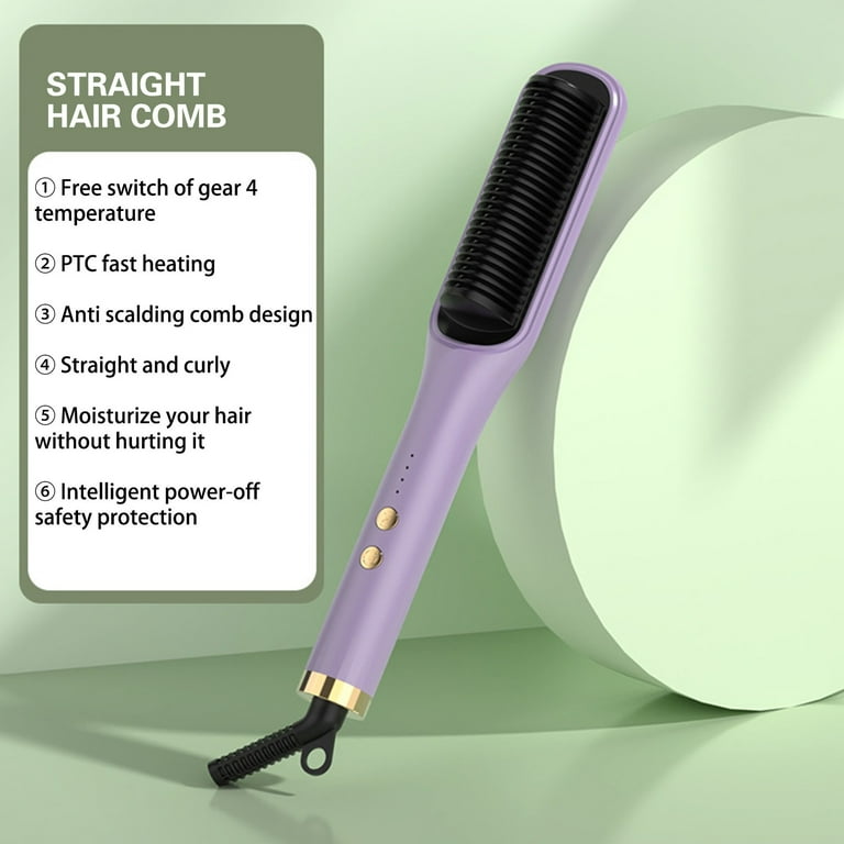 Hair for Girls N Hot Curling Irons Curling Wand Stand Portable Curler Cordless Air Cool Air Hair Straightener Comb Black Mother s Day Gifts Birthday Gift Walmart