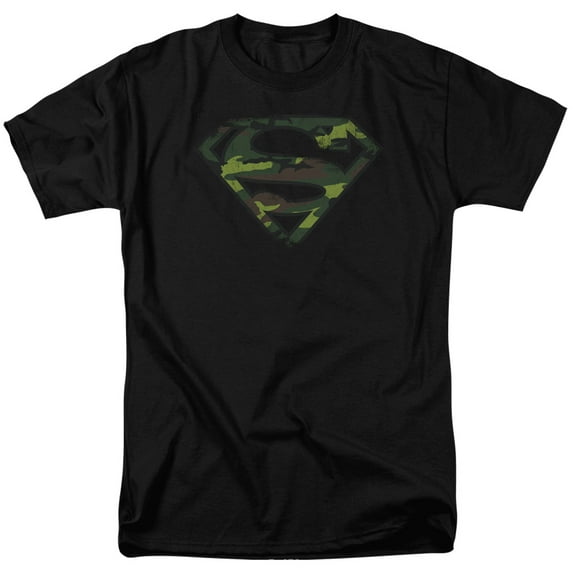Superman - Distressed Camo Shield - Short Sleeve Shirt - XXX-Large