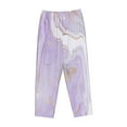 thumbnail image 4 of Fotbe Lavender Glitter Foil Stripes Women's Pajama Pants,Sleepwear Pants,Pj Bottoms Drawstring And Pockets-Large, 4 of 9
