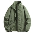 thumbnail image 1 of Styesk Vestes pour Hommes Veste Fine Décontractée Coupe-Vent à Capuche, 1 of 2