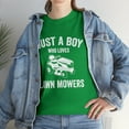 thumbnail image 7 of Just a Boy Who Loves Lawn Mowers Shirt, Funny Lawn Mowing Gift Tee -ID: 581, 7 of 7