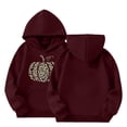 thumbnail image 6 of Coerni Girls Leopard Pumpkin Hoodie Trendy Oversized Pullover Long Sleeve Sweatshirt with Kangaroo Pocket Kids Fall Tops Halloween Clothes, 6 of 6