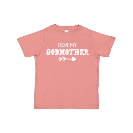 

Inktastic I Love My Godmother with Arrow Gift Toddler Boy or Toddler Girl T-Shirt