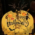 thumbnail image 3 of Round Halloween Tablecloth 152Cm/60Inches Halloween Waterproof Round Tablecloth, StainResistant Holiday Table Cover, Ideal Gift Dust Cloth Round Cloth Tablecloths, 3 of 6