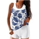 thumbnail image 2 of Traje de baño conservador tankini para mujer, estampado, talla grande, de dos piezas, dividido, traje de baño de dos piezas, traje de baño tankini para mujer, traje de baño de 2 piezas para mujer, tra, 2 of 5