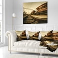 thumbnail image 3 of Designart Railway Tracks in Ukraine - Landscape Photo Throw Pillow - 18x18, 3 of 5