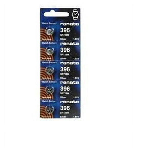 Renata #396 Silver Oxide Battery - 5 Pack
