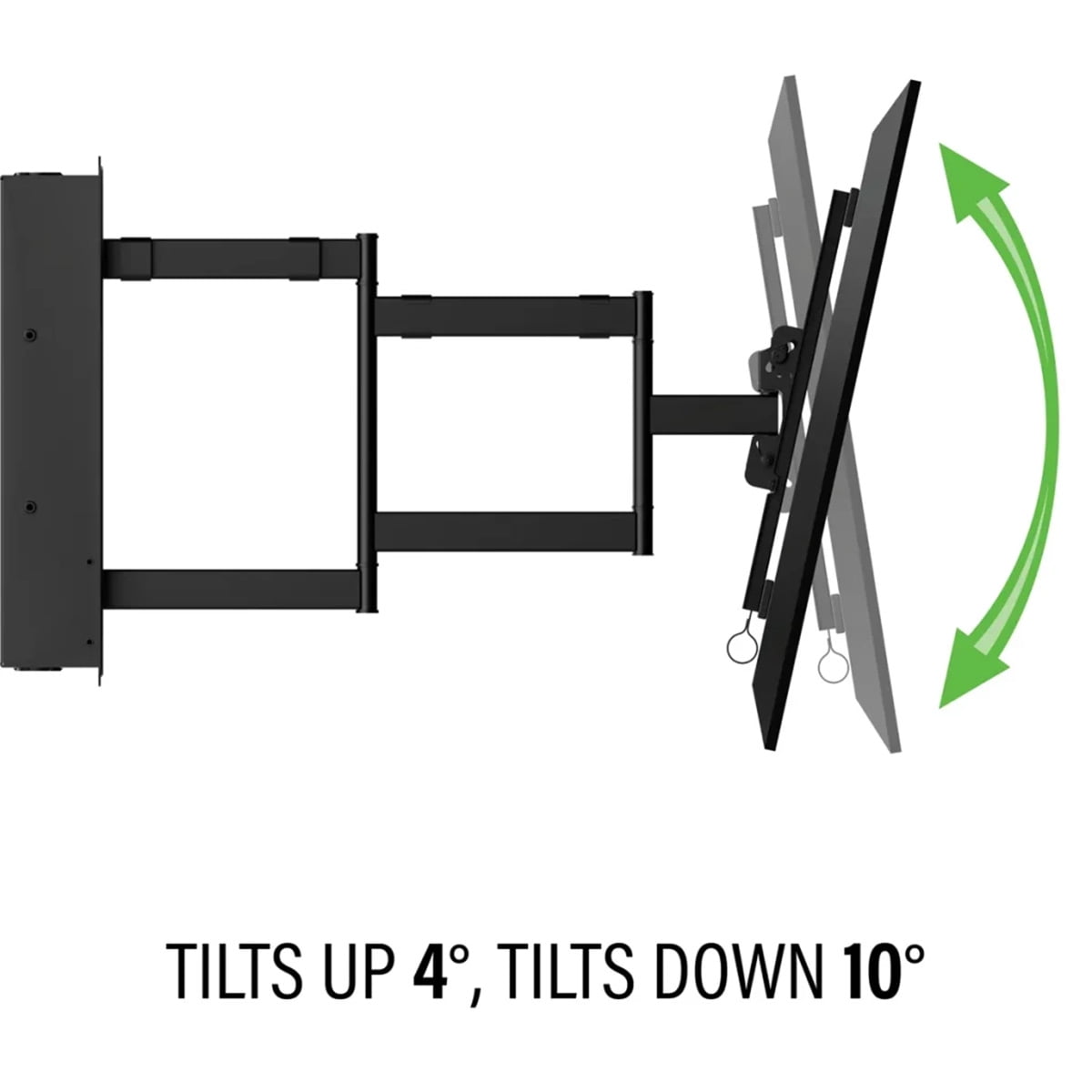 SANUS Recessed TV Wall Mount for 42"-85" Screens - Premium Full Motion TV Mount Tilts, Swivels & Extends For Optimal Views - Easy Install & Low Profile Design - VIWLF128-B2