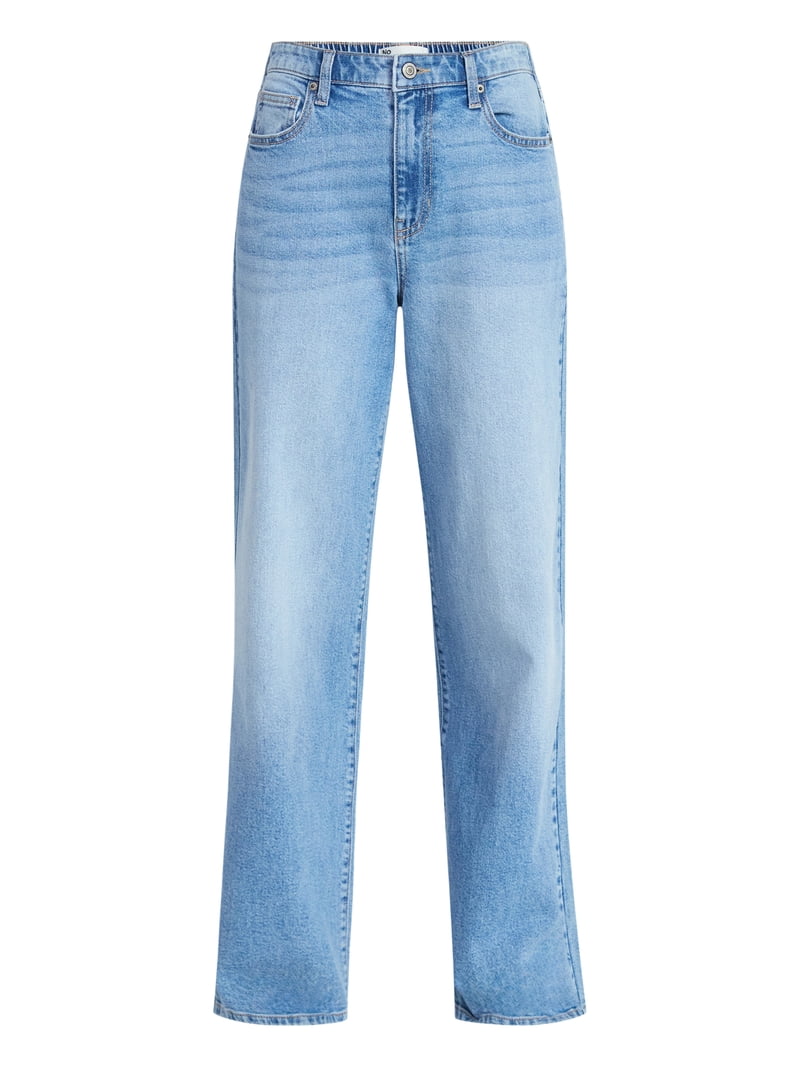 No Boundaries High Rise Baggy Wide Leg Jeans, 32