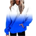 thumbnail image 1 of FAIWAD Hoodies Sweatshirt for Women Plus Size Long Sleeve Gradient Sweatshirts Lightweight Comfy Drawstring Tops, 1 of 5