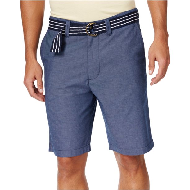 American Rag Mens Micro Stripe Casual Chino Shorts, Azul, 38 American Rag chino