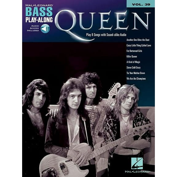 Queen: Bass Play-Along Volume 39 (Book/Online Audio)