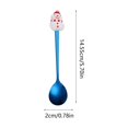 thumbnail image 3 of CuiLiyq 4 PCS Stainless Steel Spoons, Christmas Cutlery Coffee Spoons Dessert Spoons Gift Box Set, For Home Holiday Wedding Party Gift Decoration (Blue), 3 of 6