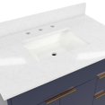 thumbnail image 4 of CosmoLiving Leona 36" Bathroom Vanity, Navy with Gold Metal, 4 of 18