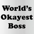 thumbnail image 2 of CafePress - World's Okayest Boss Water Bottle - Stainless Steel Water Bottle, Sports Bottle, 1.0L, 2 of 5