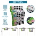 thumbnail image 6 of Bunny Easter Table Runner 70 Inches Long Farmhouse Dress Scarves, Spring Floral Eggs Black White Plaid Dining Tablerunner for Coffee Table/Kitchen Island/Party Décor, 13" x 70", 6 of 8