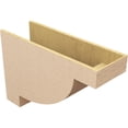 thumbnail image 5 of 12"W x 36"D x 24"H Classic Alpine Rough Cedar Woodgrain TimberThane Corbel, Primed Tan, 5 of 6