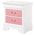 thumbnail image 2 of Glory Furniture Louis Phillipe G3193-N Pink Nightstand, 2 of 5