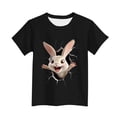 thumbnail image 5 of T-shirt à Manches Courtes pour Garçons, Col Rond, Décontracté, Graphique, pour Enfants, Haut en Mélange de Polyester, 1 Pce, 5 of 5