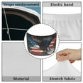 thumbnail image 6 of Uorisanigo Car Hood Cover Polyester Elastic Fabric Eagle American Flag Covers for Car Hood Suitable for Most Automotive Sedans Trucks Pickup Sports Cars, 6 of 7