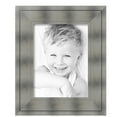thumbnail image 2 of ArtToFrames 12" x 16" Platinum Ridge Brushed Slvr Picture Frame, 12x16 inch Silver Wood Poster Frame (WOM-5249),  Pack, 2 of 6