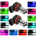 thumbnail image 3 of MesaSe 2PCS 27 LED Car Fog Lights H8/H11 RGB Fog Light Bulbs with Remote Control Colorful Front Fog Light Bulbs Headlight, 3 of 10