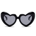 thumbnail image 2 of Heart Shaped Sunglasses: Thick Frame Fashion Sunglasses for Sun Blocking, PC Frame, Stylish Heart-Shaped Design, 2 of 5
