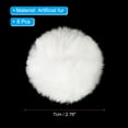 thumbnail image 2 of Uxcell Faux Fur Pom Poms for Hats, Fluffy Soft Fur Poms Balls, White 6 pack, 2 of 6