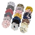 thumbnail image 3 of Paquete de 20 gomas l cabello florales para mujer, banda l cabello mezclada, lazos l cabello elásticos, lazo Yinane cintas para el pelo para mujeres, 3 of 8