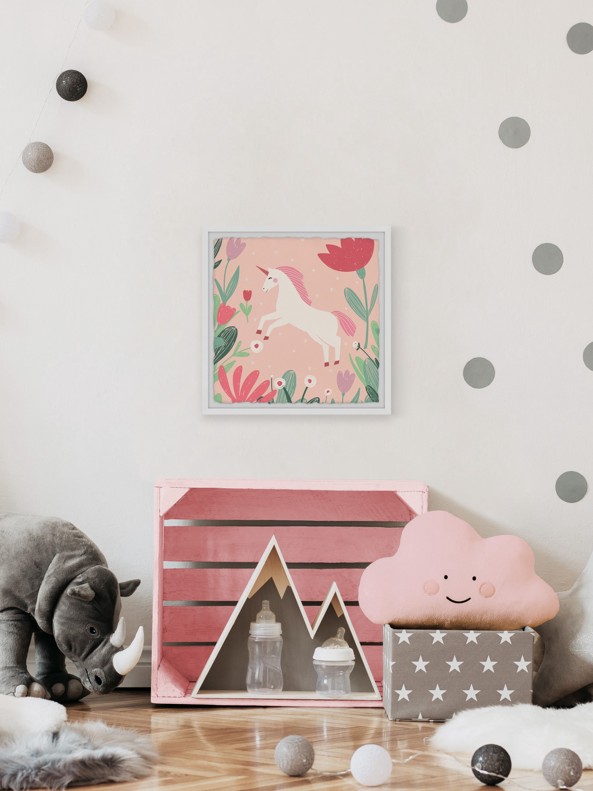 Marmont Hill The Unicorn in the Garden Framed Wall Art