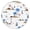 Hawaii, variant on Hawaiian Tropical Island Round Tablecloth Elastic Edge, Spill-Proof & Scratch-Resistant for Beach Picnics & Parties