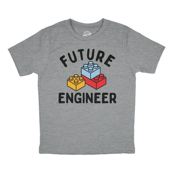 Youth Funny T Shirts Future Engineer Sarcastic Graphic Novelty Tee for Kids