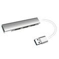 thumbnail image 1 of USB Splitter Computadora Portátil Dock Converter Alloy 1-drag-4 Accesorio para computadora, USB 3.0, Gris Inevent EL000278-04B, 1 of 7