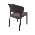 thumbnail image 4 of Compamia Daytona Chaise de Salle à Manger de Patio en Résine Aspect Osier, Brun, 4 of 16