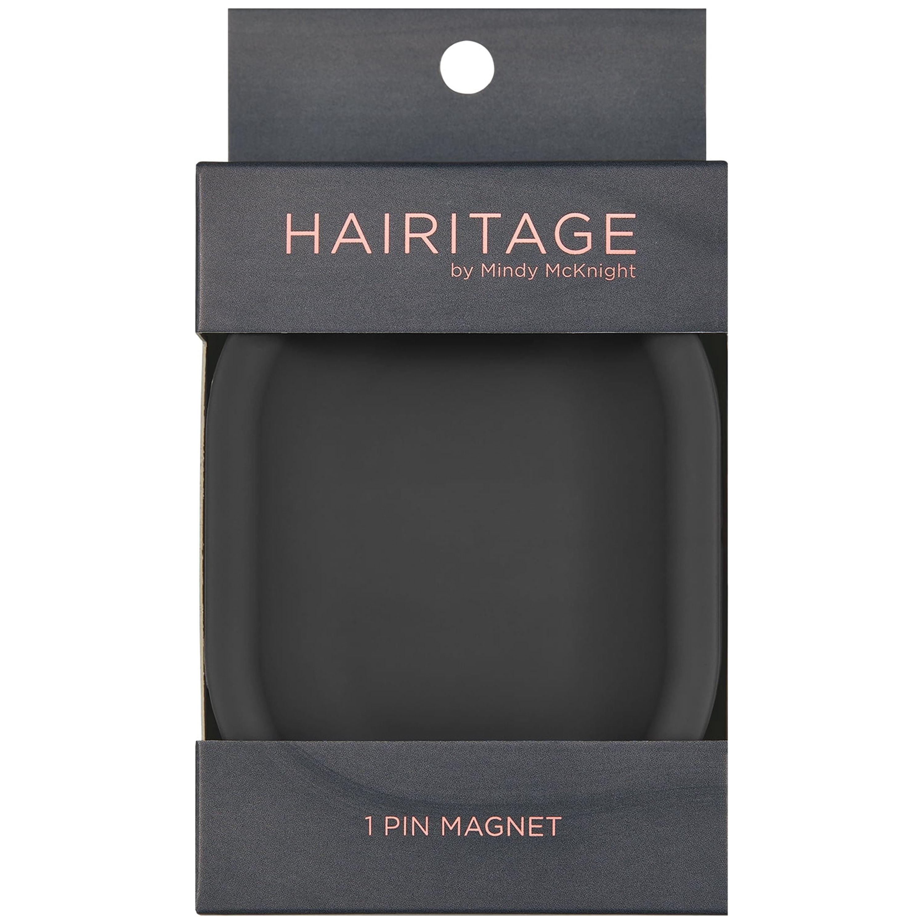 Hairitage Hold Tight Hair Pin Magnet  Bobby Pin & Hair Clip Magnetic  Holder & Organizer, Dark Grey 