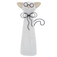 thumbnail image 1 of Cer, gato de 8 "h con gafas, beige Sagebrook Home 16942-02, 1 of 2